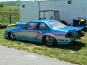 Bright Blue Beretta Drag Car